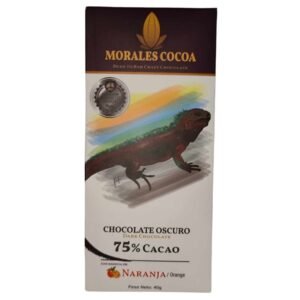 Chocolate Oscuro al 75% de Cacao - Naranja