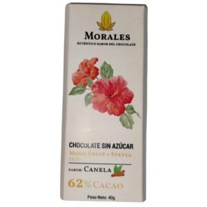 Chocolate Sin Azúcar al 62% de Cacao - Canela